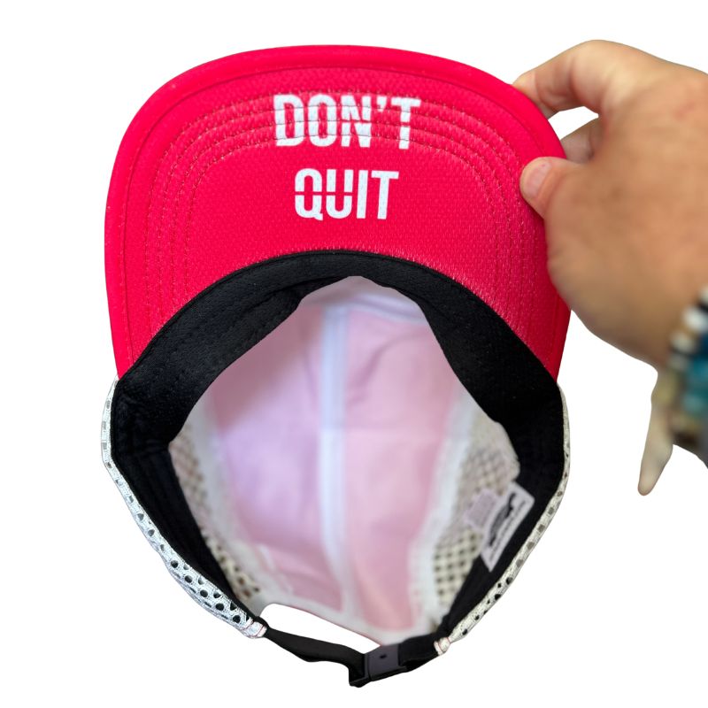 Run Hat Ventilator Mesh - Don't Quit