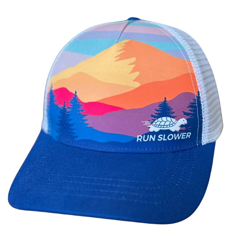 5-Panel Performance Trucker Hat - Stay Curious