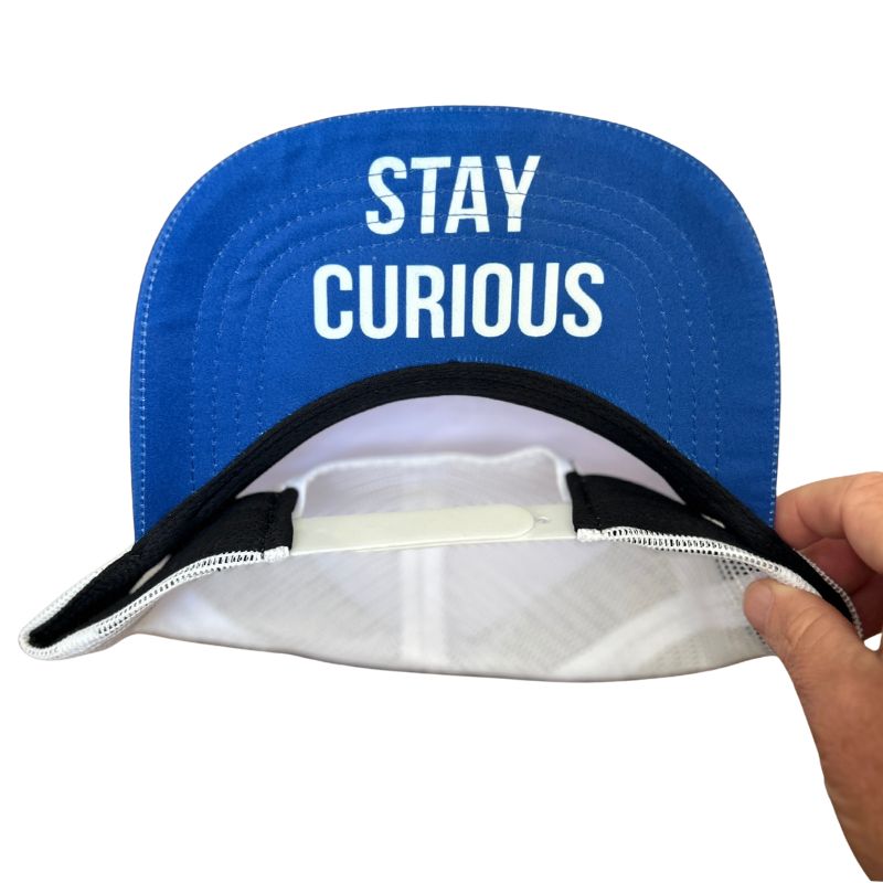 5-Panel Performance Trucker Hat - Stay Curious