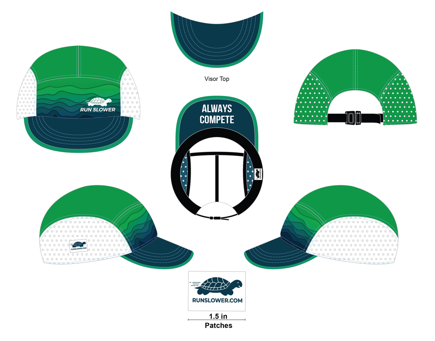 Run Hat Ventilator Mesh - Always Compete