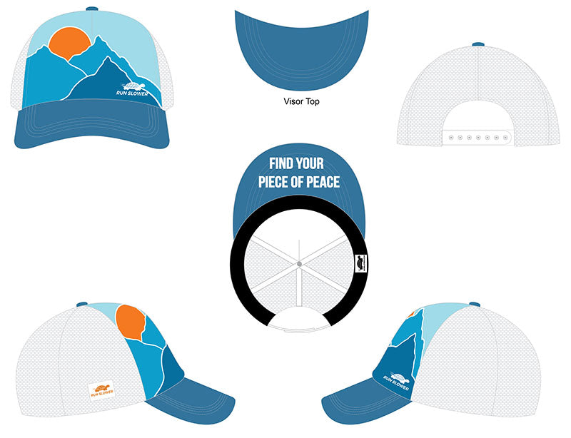 5-Panel Performance Trucker Hat - Find Your Piece of Peace