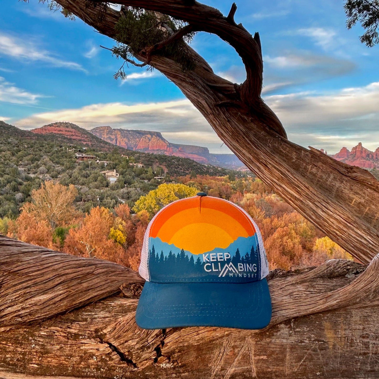 5-Panel Performance Trucker Hat - Keep Climbing Mindset