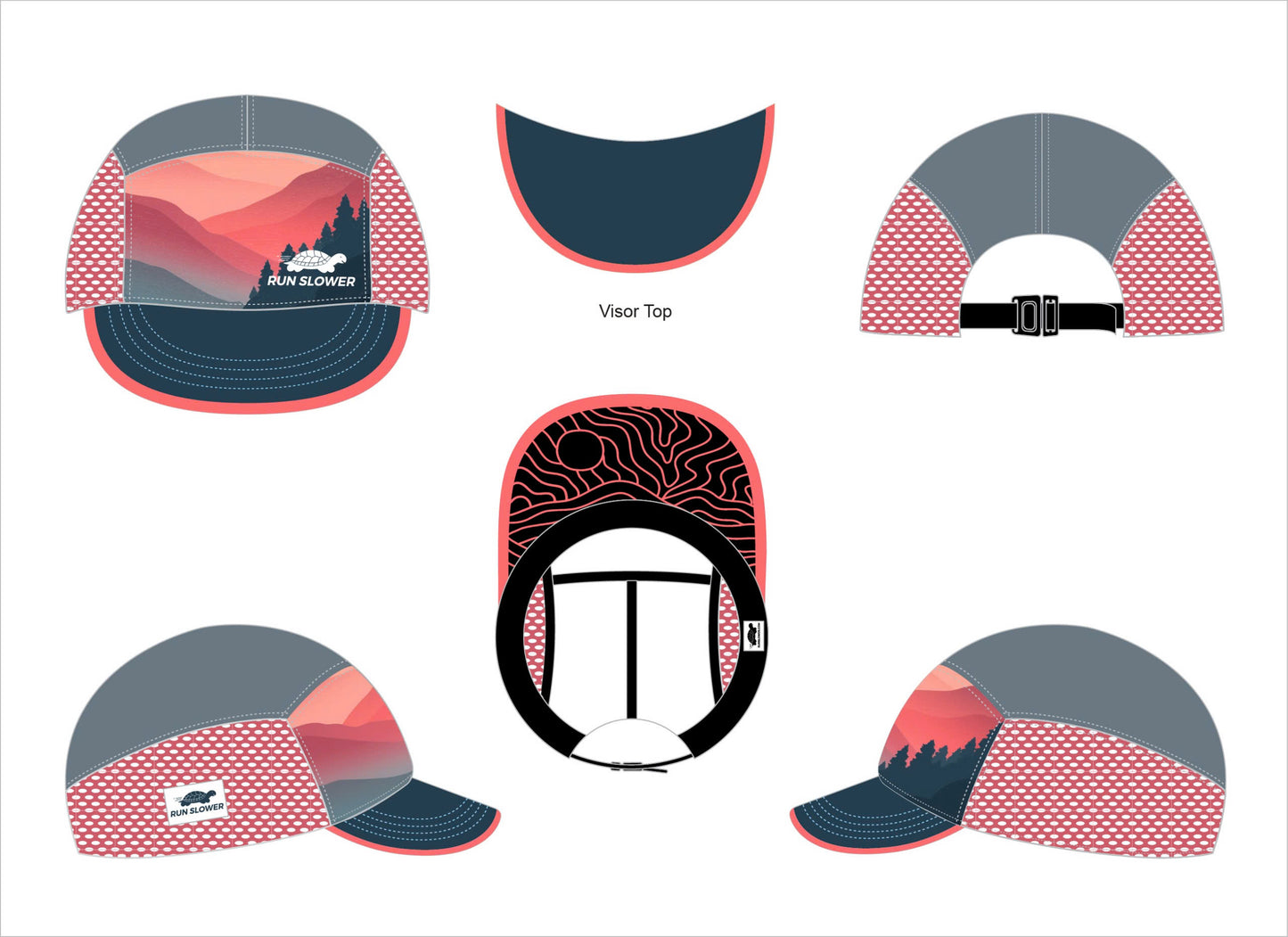Run Hat Ventilator Mesh - Salmon Ridge
