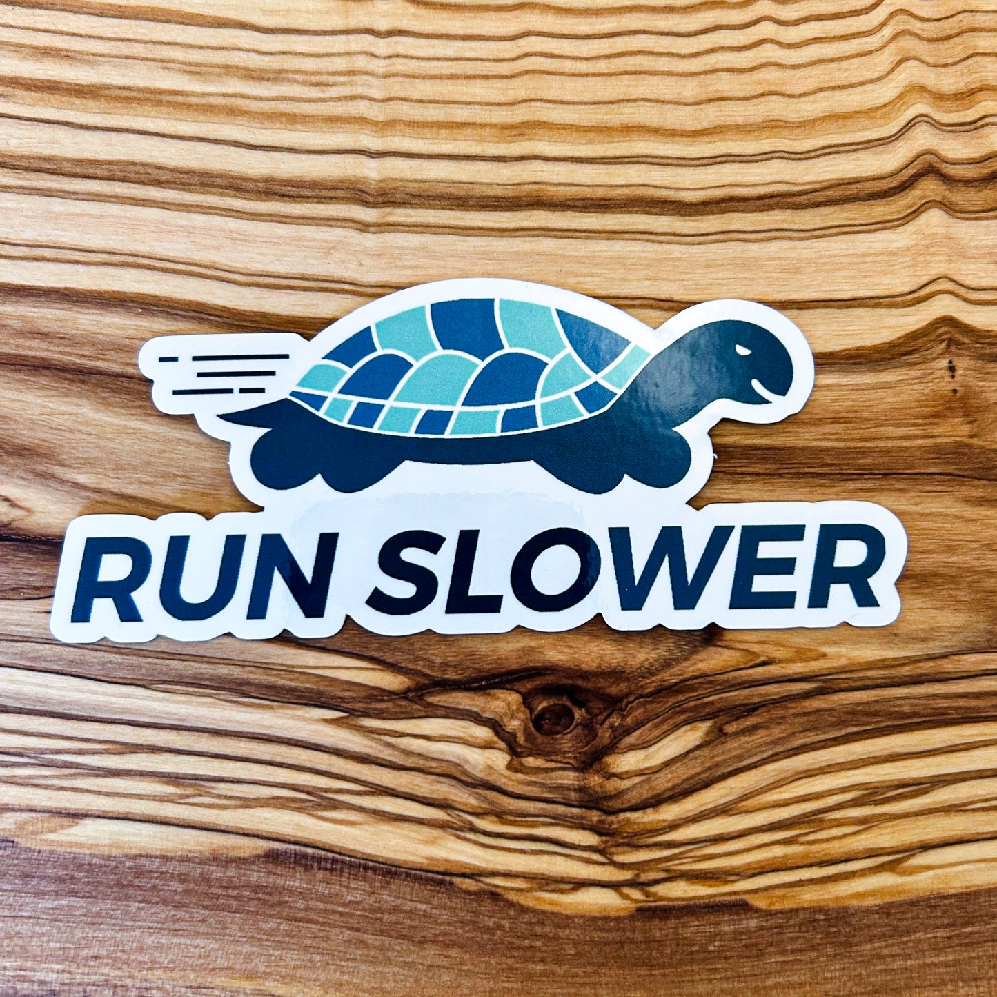 Run Slower Die Cut Stickers