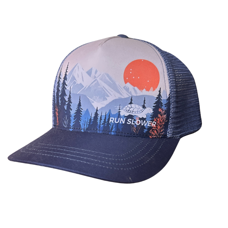 Run Slower Traditional Trucker Hat - Less is More
