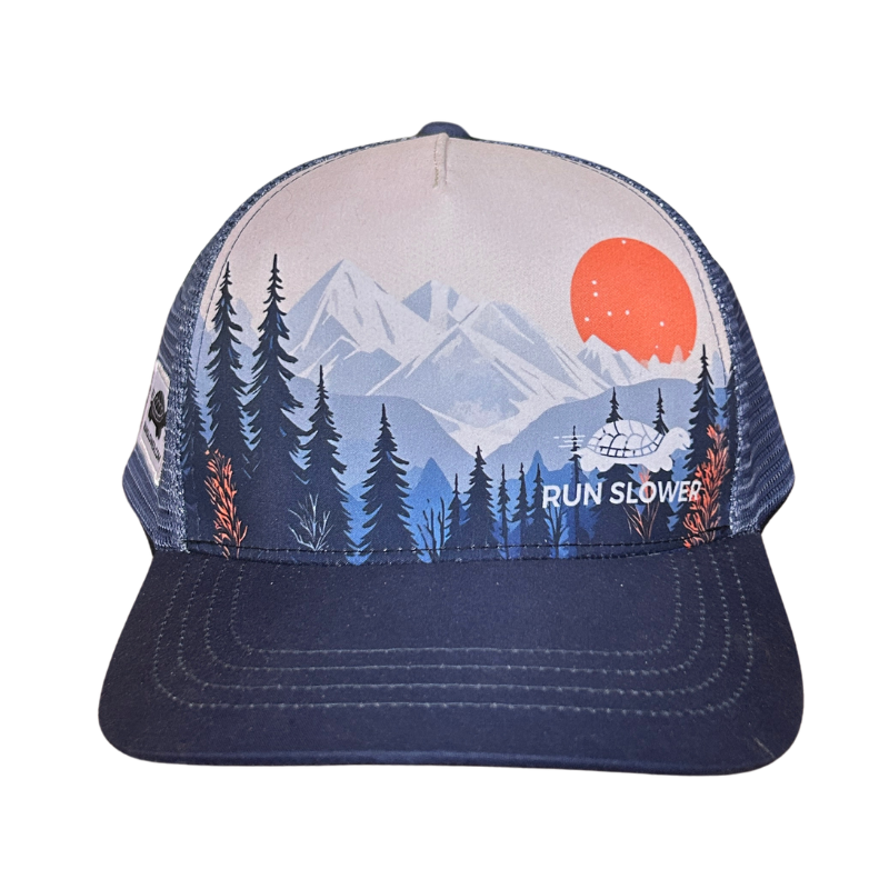Run Slower Traditional Trucker Hat - Less is More