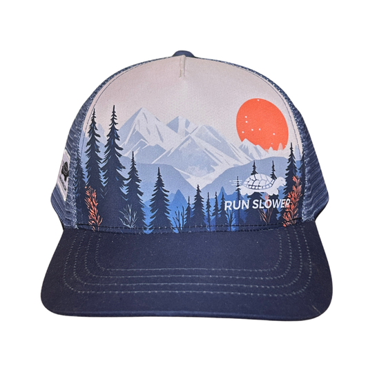 Run Slower Traditional Trucker Hat - Less is More