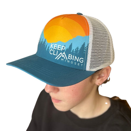 5-Panel Performance Trucker Hat - Keep Climbing Mindset