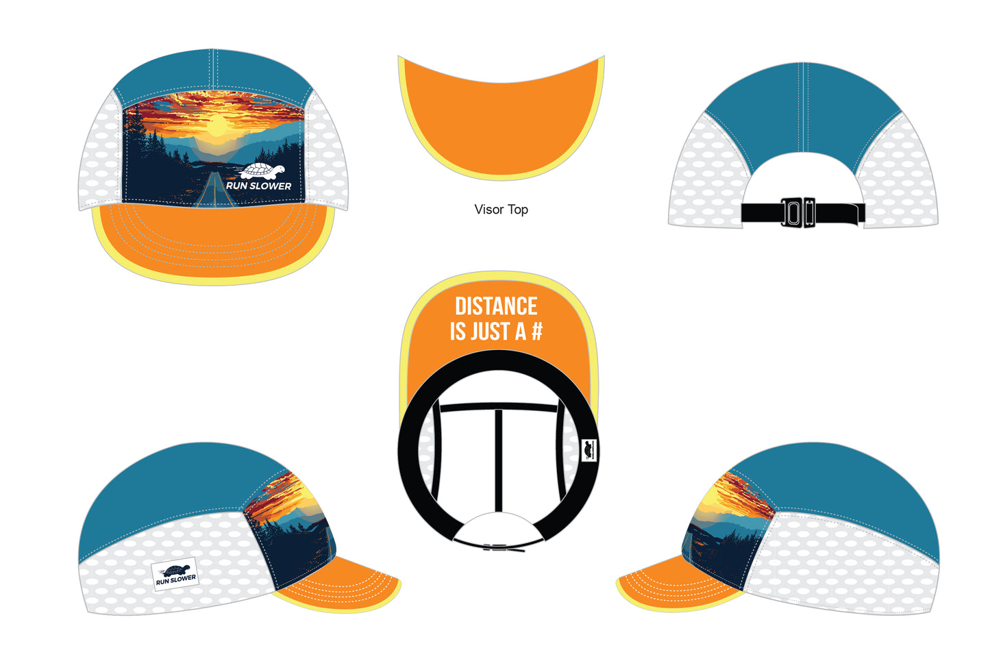 Run Hat Ventilator Mesh - Distance Is Just a Number