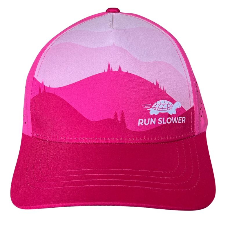 Running Trucker Hat - Pink Peaks